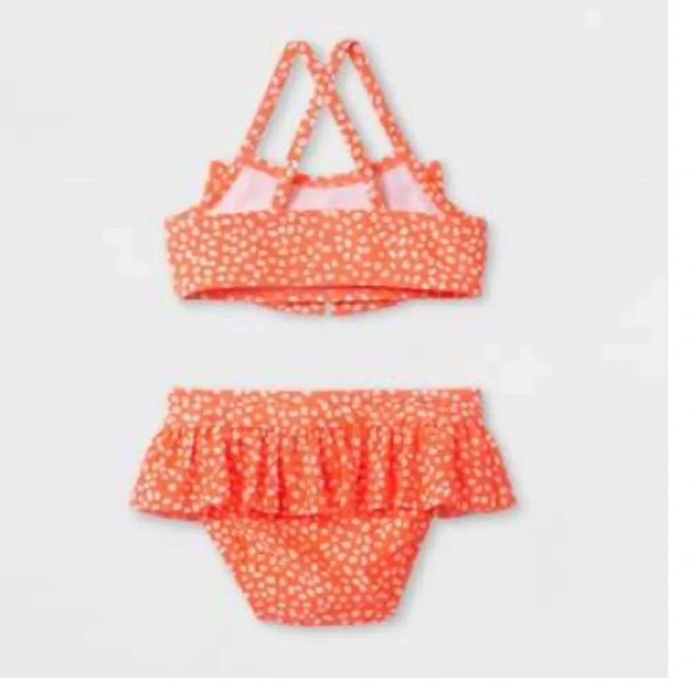 20. Cat & Jack Girls' Swimwear pink polka dots